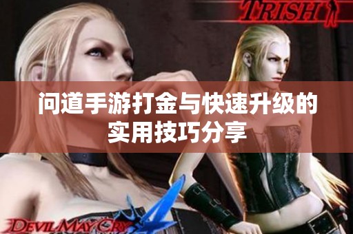 问道手游打金与快速升级的实用技巧分享