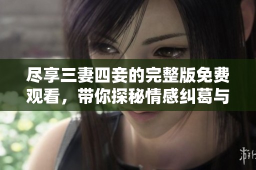 尽享三妻四妾的完整版免费观看，带你探秘情感纠葛与人生百态