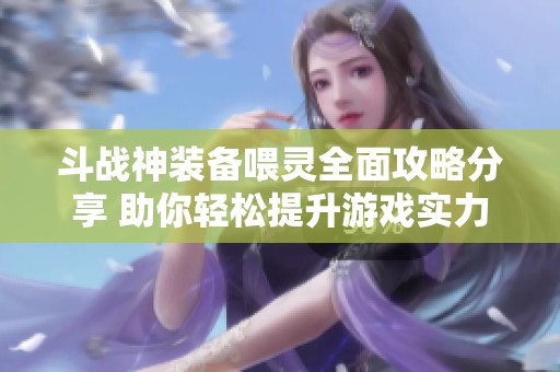斗战神装备喂灵全面攻略分享 助你轻松提升游戏实力