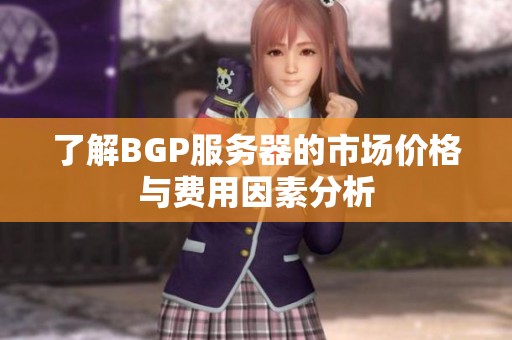 了解BGP服务器的市场价格与费用因素分析