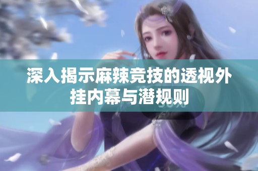 深入揭示麻辣竞技的透视外挂内幕与潜规则