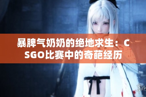 暴脾气奶奶的绝地求生：CSGO比赛中的奇葩经历