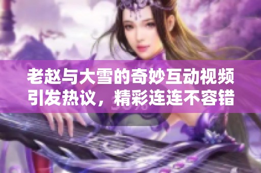 老赵与大雪的奇妙互动视频引发热议，精彩连连不容错过