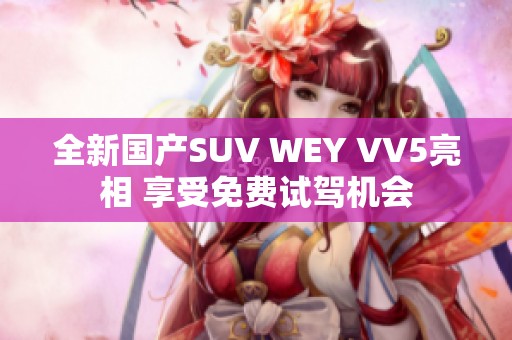 全新国产SUV WEY VV5亮相 享受免费试驾机会