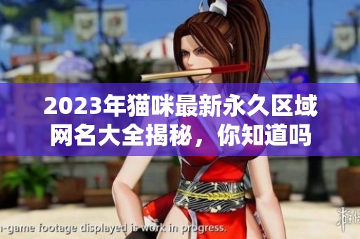 2023年猫咪最新永久区域网名大全揭秘，你知道吗